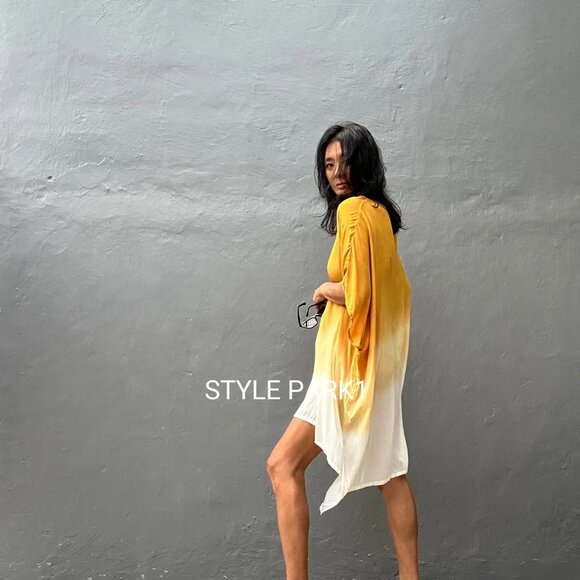 STYLE PARK JASRI DRESS in MUSTARD - ONE SIZE - BNWT - Picture 6 of 7